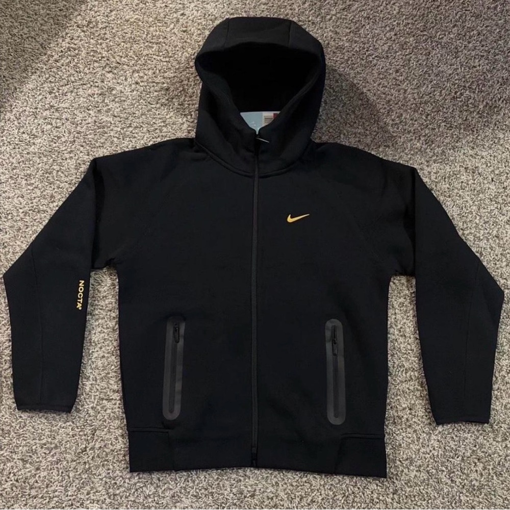 Nike Black and Gold Nocta Tech zip up